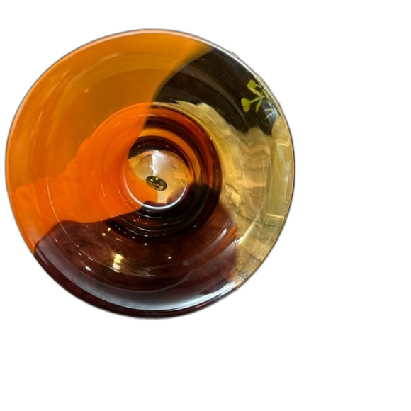 Teleflora Hand Blown Multi-Colored Studio Art MCM Swirl Glass Bowl - Picture 9 of 16